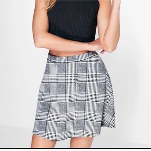 Verity Check Skater Skirt